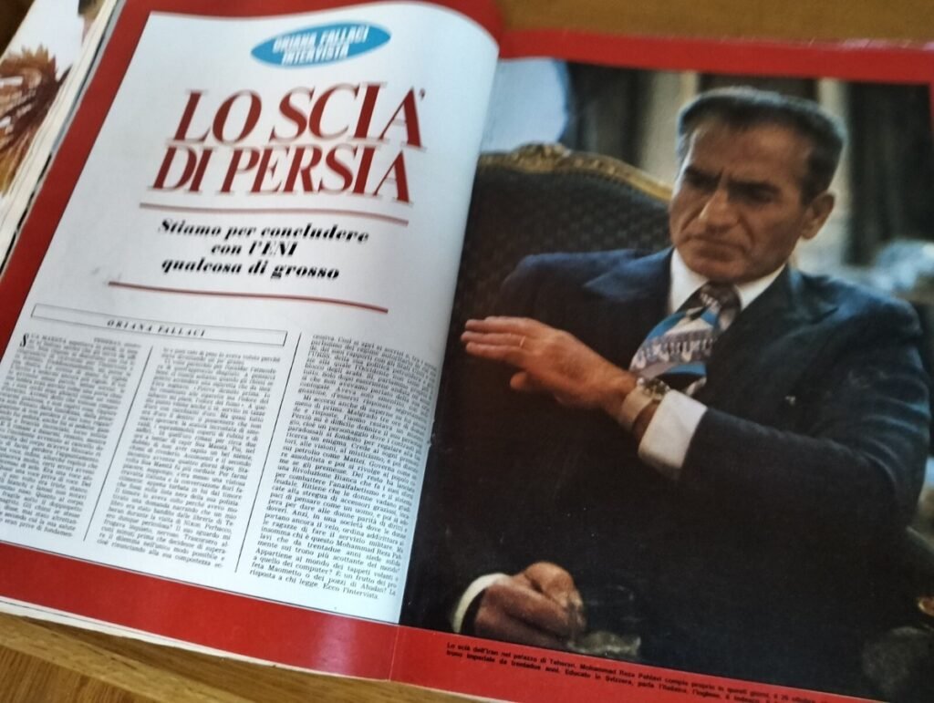 Oriana Fallaci intervista scià Mohammad Reza Pahlavi